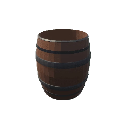 Large Dark Open Barrel